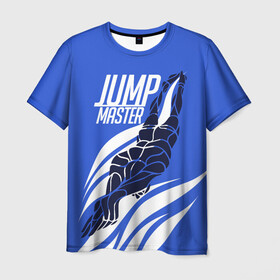 Мужская футболка 3D с принтом Jump master , 100% полиэфир | прямой крой, круглый вырез горловины, длина до линии бедер | cliff diving | dive | diving | swimming | плавание | прыжки в воду | спорт