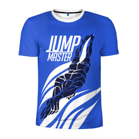 Мужская футболка 3D спортивная с принтом Jump master , 100% полиэстер с улучшенными характеристиками | приталенный силуэт, круглая горловина, широкие плечи, сужается к линии бедра | cliff diving | dive | diving | swimming | плавание | прыжки в воду | спорт