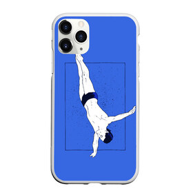Чехол для iPhone 11 Pro Max матовый с принтом Dive , Силикон |  | cliff diving | dive | diving | swimming | плавание | прыжки в воду | спорт