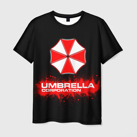 Мужская футболка 3D с принтом Umbrella Corporation , 100% полиэфир | прямой крой, круглый вырез горловины, длина до линии бедер | corporation | umbrella | umbrella corporation | амбрела | амбрелла корпорейшн | военная корпорация | корпорация | фармацевтическая корпорация