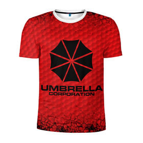 Мужская футболка 3D спортивная с принтом Umbrella Corporation , 100% полиэстер с улучшенными характеристиками | приталенный силуэт, круглая горловина, широкие плечи, сужается к линии бедра | corporation | umbrella | umbrella corporation | амбрела | амбрелла корпорейшн | военная корпорация | корпорация | фармацевтическая корпорация