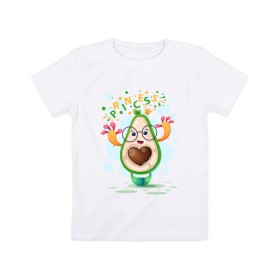 Детская футболка хлопок с принтом АВОКАДО , 100% хлопок | круглый вырез горловины, полуприлегающий силуэт, длина до линии бедер | avocado | character | cute pictures | exotic | fruit | nut | vegan | vegetables | vegetarian | авокадо | веган | вегетарианец | милые картинки | овощи | орех | персонаж | фрукты | экзотика