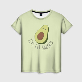 Женская футболка 3D с принтом Авокадо , 100% полиэфир ( синтетическое хлопкоподобное полотно) | прямой крой, круглый вырез горловины, длина до линии бедер | авокадо | мемы | минимализм | прикольные картинки | прикольные надписи | растение | фрукт