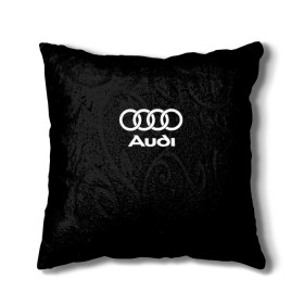 Подушка 3D с принтом Audi / Ауди , наволочка – 100% полиэстер, наполнитель – холлофайбер (легкий наполнитель, не вызывает аллергию). | состоит из подушки и наволочки. Наволочка на молнии, легко снимается для стирки | 