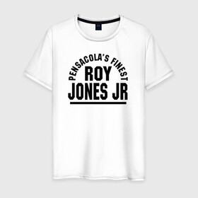 Мужская футболка хлопок с принтом Roy Jones Jr. , 100% хлопок | прямой крой, круглый вырез горловины, длина до линии бедер, слегка спущенное плечо. | captain hook | roy jones | roy levesta jones | бокс | капитан хук | рой джонс