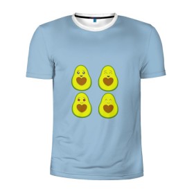 Мужская футболка 3D спортивная с принтом Авокадо , 100% полиэстер с улучшенными характеристиками | приталенный силуэт, круглая горловина, широкие плечи, сужается к линии бедра | Тематика изображения на принте: авокадо | авокадо с сердечком | авокадо сердечко | авокадо сердце | авокадо эмоции | сердечко | четыре | четыре авокадо