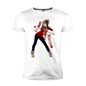 Мужская футболка премиум с принтом Lindsey Stirling , 92% хлопок, 8% лайкра | приталенный силуэт, круглый вырез ворота, длина до линии бедра, короткий рукав | 