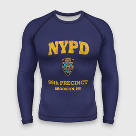 Мужской рашгард 3D с принтом Бруклин 9 9 департамент NYPD ,  |  | Тематика изображения на принте: 99 | brooklyn 99 | police | бруклин | бруклин 9 9 | девять девять | департамент | джейк | джеффордс | значок | логотип | нью йорк | перальта | сериал | терри | чарльз бойл