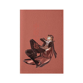 Обложка для паспорта матовая кожа с принтом Чуя Накахара , натуральная матовая кожа | размер 19,3 х 13,7 см; прозрачные пластиковые крепления | аниме | бродячие псы | чуя накахара