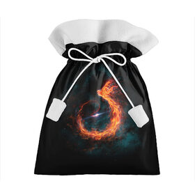 Подарочный 3D мешок с принтом Космический Феникс , 100% полиэстер | Размер: 29*39 см | beast | bird | creature | fire | flame | myth | mythical | phoenix | space | зверь | космос | миф | мифические | мифическое | огонь | пламя | птица | существо | феникс