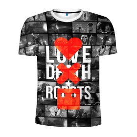 Мужская футболка 3D спортивная с принтом LOVE DEATH ROBOTS (LDR) , 100% полиэстер с улучшенными характеристиками | приталенный силуэт, круглая горловина, широкие плечи, сужается к линии бедра | death | fantastic | future | ldr | love | love death and robots | love death robots | netflix | robots | sci fi | будущее | лдр | любовь | нетфликс | роботы | фантастика