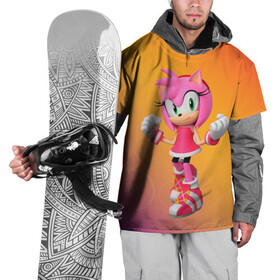 Накидка на куртку 3D с принтом Эми - Соник , 100% полиэстер |  | amy | art | game | gameplay | gift | sonic | детская футболка | ежик | женская | игра | мужская | подарка | соник | фильм | эми