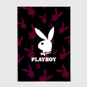 Постер с принтом PLAYBOY , 100% бумага
 | бумага, плотность 150 мг. Матовая, но за счет высокого коэффициента гладкости имеет небольшой блеск и дает на свету блики, но в отличии от глянцевой бумаги не покрыта лаком | Тематика изображения на принте: brand | brazzers | fake taxi | faketaxi | hub | mode | playboy | бразерс | бренд | мода | фейк такси