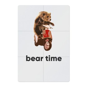 Магнитный плакат 2Х3 с принтом Bear time , Полимерный материал с магнитным слоем | 6 деталей размером 9*9 см | Тематика изображения на принте: bear | bear time | bike | moto | motorbike | motorcycle | scooter | медведь | миша | мишка | мопед | мото | мотоцикл