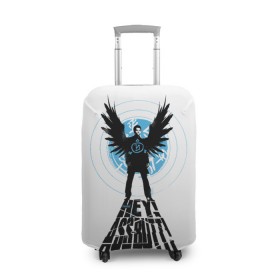 Чехол для чемодана 3D с принтом Castiel - Hey Assbutt рюкзак , 86% полиэфир, 14% спандекс | двустороннее нанесение принта, прорези для ручек и колес | castiel | supernatural | vdzabma | кастиэль | сверхъестественное