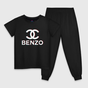 Детская пижама хлопок с принтом BBT BENZO GANG , 100% хлопок |  брюки и футболка прямого кроя, без карманов, на брюках мягкая резинка на поясе и по низу штанин
 | Тематика изображения на принте: bbt | benzo | benzo gang | big baby tape | ббт | бензо