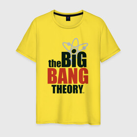 Мужская футболка хлопок с принтом Big Bang Theory logo , 100% хлопок | прямой крой, круглый вырез горловины, длина до линии бедер, слегка спущенное плечо. | Тематика изображения на принте: big bang theory | howard wolowitz | leonard hofstadter | penny | raj | sheldon cooper | stuart bloom | vdgerir | воловитц | леонард хофстедер | пэнни | радж | раджешь кутрапалли | тбв | теория большого взрыва | чак лорри | шелдон | шэл