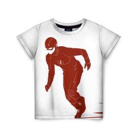 Детская футболка 3D с принтом The Flash , 100% гипоаллергенный полиэфир | прямой крой, круглый вырез горловины, длина до линии бедер, чуть спущенное плечо, ткань немного тянется | barry allen | the flash | vdzabma | барри аллен | флэш