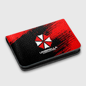 Картхолдер с принтом с принтом Umbrella Corporation. , натуральная матовая кожа | размер 7,3 х 10 см; кардхолдер имеет 4 кармана для карт; | resident evil | umbrella corporation | амбрелла | амбрелла корпорейшн | вирус | вымышленная военная и фармацевтическая корпорация | игра | умбрелла