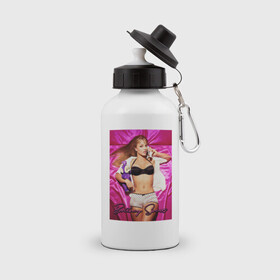 Бутылка спортивная с принтом Britney Spears , металл | емкость — 500 мл, в комплекте две пластиковые крышки и карабин для крепления | britney | britneyspears | icon | jean | pop | princess | spears | usa | бритни | бритниспирс | джин | поп | работа | спирс | сша
