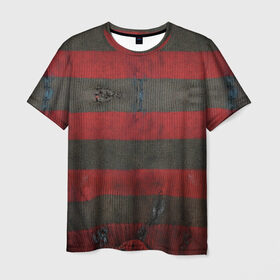 Мужская футболка 3D с принтом Freddy Krueger , 100% полиэфир | прямой крой, круглый вырез горловины, длина до линии бедер | a nightmare on elm street | freddy krueger | vdzabma | фредди крюгер