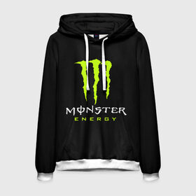 Мужская толстовка 3D с принтом MONSTER ENERGY , 100% полиэстер | двухслойный капюшон со шнурком для регулировки, мягкие манжеты на рукавах и по низу толстовки, спереди карман-кенгуру с мягким внутренним слоем. | Тематика изображения на принте: black monster | bmx | claw | cybersport | energy | monster | monster energy | moto | motocross | race | sport | киберспорт | когти | монстер энерджи | монстр | мото | мотокросс | ралли | скейтбординг | спорт | т | энергия