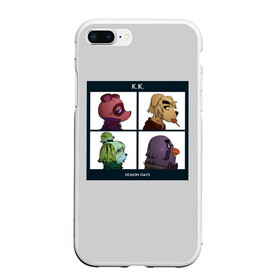 Чехол для iPhone 7Plus/8 Plus матовый с принтом Animal Crossing , Силикон | Область печати: задняя сторона чехла, без боковых панелей | animal crossing | game | gorillaz | new horizons | nintendo | горилаз | животные | игра | нинтендо
