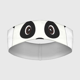 Повязка на голову 3D с принтом Panda ,  |  | bear | colorful | green | nature | panda | детские | животные | звери | милые | мультфильмы | панды | радуга