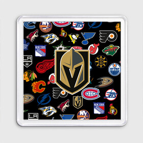 Магнит 55*55 с принтом Vegas Golden Knights (Z) , Пластик | Размер: 65*65 мм; Размер печати: 55*55 мм | Тематика изображения на принте: anaheim ducks | arizona coyotes | boston bruins | buffalo sabres | calgary flames | canadiens de montreal | carolina hurricanes | chicago blackhawks | colorado avalanche | columbus blue jackets | dallas stars | detroit red wings | edmonton oil | hockey | 