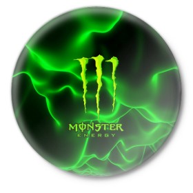 Значок с принтом MONSTER ENERGY ,  металл | круглая форма, металлическая застежка в виде булавки | energy | honda | mercedes | monster energy | porsche | racing | sport | toyota | автомобил | автомобильные | марка | машины | митсубиси | монстр | монстр энерджи | порше | спорт | тесла | тойота | хонда