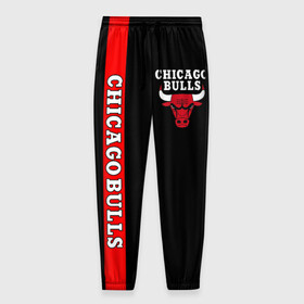 Мужские брюки 3D с принтом CHICAGO BULLS , 100% полиэстер | манжеты по низу, эластичный пояс регулируется шнурком, по бокам два кармана без застежек, внутренняя часть кармана из мелкой сетки | bulls | chicago | chicago bulls | nba | red bulls | usa | америка | быки | нба | сша | чикаго буллс