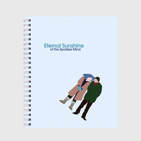 Тетрадь с принтом Eternal sunshine , 100% бумага | 48 листов, плотность листов — 60 г/м2, плотность картонной обложки — 250 г/м2. Листы скреплены сбоку удобной пружинной спиралью. Уголки страниц и обложки скругленные. Цвет линий — светло-серый
 | eternal sunshine | eternal sunshine of the spotless mind | вечное сияние | вечное сияние чистого разума