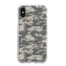Чехол для iPhone XS Max матовый с принтом Цифровой камуфляж , Силикон | Область печати: задняя сторона чехла, без боковых панелей | camo | camouflage | digital | military | pixel | армия | битва | военный | война | войска | войсковой | городской | для пустыни | камуфляж | милитари | нато | натовский | пиксели | пиксельный | пустынный | страйкболл
