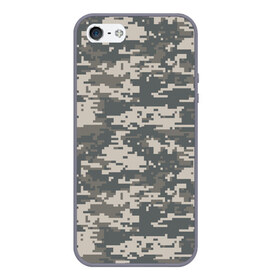 Чехол для iPhone 5/5S матовый с принтом Цифровой камуфляж , Силикон | Область печати: задняя сторона чехла, без боковых панелей | camo | camouflage | digital | military | pixel | армия | битва | военный | война | войска | войсковой | городской | для пустыни | камуфляж | милитари | нато | натовский | пиксели | пиксельный | пустынный | страйкболл