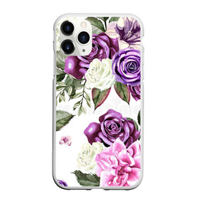 Чехол для iPhone 11 Pro матовый с принтом Красивые розы , Силикон |  | Тематика изображения на принте: белые розы | белый | необычные | розовый | розы | синие розы | синий | фиолетовые розы | фиолетовый | цветы