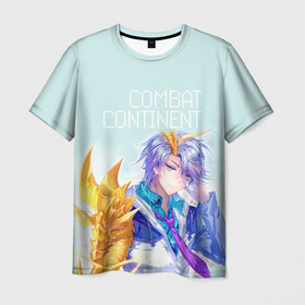 Мужская футболка 3D с принтом Combat continent , 100% полиэфир | прямой крой, круглый вырез горловины, длина до линии бедер | combat continent | douluo dalu | боевой континент