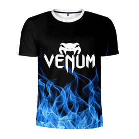 Мужская футболка 3D спортивная с принтом VENUM. , 100% полиэстер с улучшенными характеристиками | приталенный силуэт, круглая горловина, широкие плечи, сужается к линии бедра | mma | sport | venum | бокс | венум | единоборство | мма | спорт