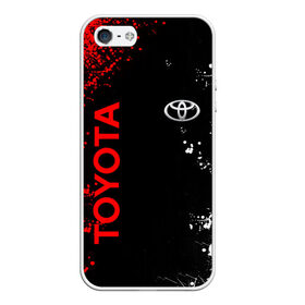 Чехол для iPhone 5/5S матовый с принтом TOYOTA. , Силикон | Область печати: задняя сторона чехла, без боковых панелей | 