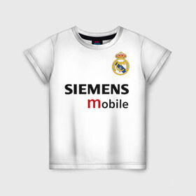 Детская футболка 3D с принтом Рауль Реал Мадрид , 100% гипоаллергенный полиэфир | прямой крой, круглый вырез горловины, длина до линии бедер, чуть спущенное плечо, ткань немного тянется | Тематика изображения на принте: 7 | raul | real madrid | испанский футбольный клуб | ла лига | легенда реала | логотип реала | нападающий | номер 7 | рауль | реал мадрид | сименс мобайл | эмблема реала