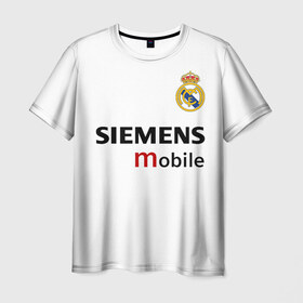 Мужская футболка 3D с принтом Зидан Реал Мадрид , 100% полиэфир | прямой крой, круглый вырез горловины, длина до линии бедер | real madrid | zidan | zidane | зидан | зизу | зинедин зидан | легенда реала | логотип реал мадрид | номер 5 | реал мадрид | тренер реала