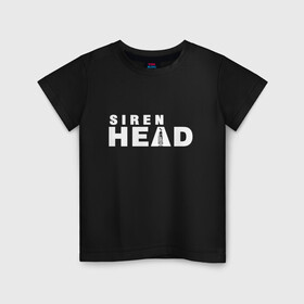 Детская футболка хлопок с принтом Siren Head , 100% хлопок | круглый вырез горловины, полуприлегающий силуэт, длина до линии бедер | game | scp | siren head | игра | лес | монстр | персонаж | сирена | сиреноголовый | хоррор | чудовище