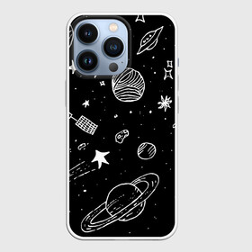 Чехол для iPhone 13 Pro с принтом Cosmos ,  |  | comet | cosmos | moon | planet | satellite | saturn | space | star | weightlessness | звезда | комета | космос | луна | невесомость | планета | сатурн | спутник