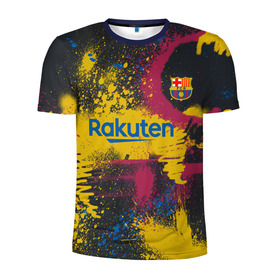 Мужская футболка 3D спортивная с принтом FC Barcelona | La Liga pre-match shirt (2021) , 100% полиэстер с улучшенными характеристиками | приталенный силуэт, круглая горловина, широкие плечи, сужается к линии бедра | Тематика изображения на принте: 0x000000123 | barca | barcelona | fcb | messi | барса | барселона | месси | фкб