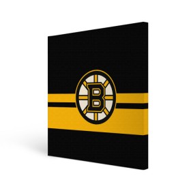 Холст квадратный с принтом BOSTON BRUINS NHL , 100% ПВХ |  | black | boston | bruins | hockey | ice | logo | nhl | sport | usa | бостон | брюинз | логотип | нхл | спорт | хоккей