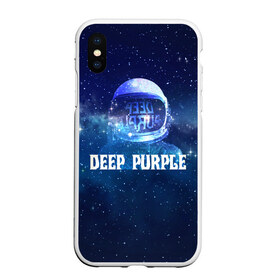 Чехол для iPhone XS Max матовый с принтом Deep Purple Whoosh! , Силикон | Область печати: задняя сторона чехла, без боковых панелей | Тематика изображения на принте: 2020 | cover | deep | galaxy | hard | logo | metal | music | new album | purple | rock | space | whoosh | дип | звезды | космонавт | космос | легендарная | легендарный | лого | метал | музыка | новый альбом | обложка | пепл | перпл | рок |