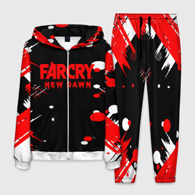 Мужской костюм 3D с принтом Far Cry , 100% полиэстер | Манжеты и пояс оформлены тканевой резинкой, двухслойный капюшон со шнурком для регулировки, карманы спереди | Тематика изображения на принте: 1080p | evolution | far | far cry | far cry 1 | far cry 2019 | far cry 3 | far cry 4 | far cry 5 | far cry 6 | far cry new dawn | far cry primal | gameplay | pc | ubisoft | ваас | прохождение