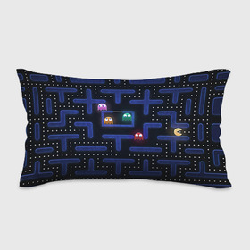 Подушка 3D антистресс с принтом Pacman , наволочка — 100% полиэстер, наполнитель — вспененный полистирол | состоит из подушки и наволочки на молнии | pac man | pacman | аркады | пакмэн