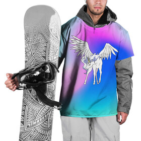 Накидка на куртку 3D с принтом Пегас Гелиос , 100% полиэстер |  | anime | luna | princess | sailor moon | wings | ангел | градиент | детям | единорог | звезды | конь | красивый | крылья | лошадка | луна | любовь | марс | мифический | небеса | перья | радуга | сейлор мун | сказочный | токио