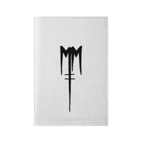 Обложка для паспорта матовая кожа с принтом Marilyn Manson , натуральная матовая кожа | размер 19,3 х 13,7 см; прозрачные пластиковые крепления | goth | gothic | manson | marilyn | metal | mm | music | rock | гот | готы | метал | мэнсон | мэрилин | рок