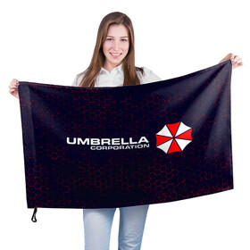 Флаг 3D с принтом UMBRELLA CORP / АМБРЕЛЛА , 100% полиэстер | плотность ткани — 95 г/м2, размер — 67 х 109 см. Принт наносится с одной стороны | Тематика изображения на принте: corp | corporation | evil | game | games | logo | resident | umbrella | амбрелла | зла | зонт | зонтик | игра | игры | корп | корпорация | лого | логотип | обитель | резидент | символ | эвил